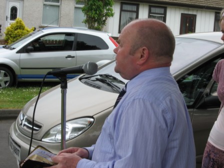 This summer the Youth Fellowship held open-air outreach services in a number of locations in the Coleraine area. These included Drumadragh, Windyhall, Portballintrae and Macosquin. Various members and friends of the Youth Fellowship took part in the meetings.